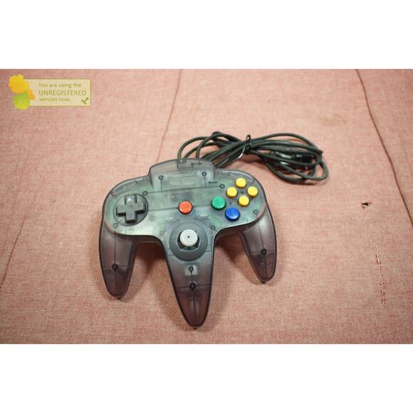 Nintendo 64 Smoke Gray Clear Game Controller - Picture 1 of 16